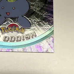 Oddish 43 Holo Foil Topps Chrome Series 1 TV Pokemon LP - Image 5