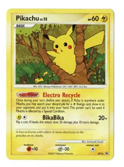 Pikachu DP16 Holo Promo Diamond and Pearl Promos Pokemon Holo Near Mint - Image 1