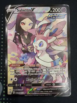 Sylveon V TG14/TG30 Swsh09 Brilliant Stars Trainer Gallery Full Art 2022 Pokemon - Image 1