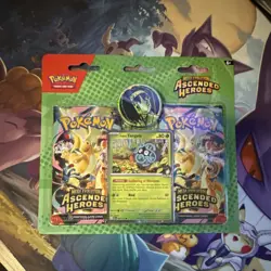 7 - Pokemon Mega Evolution Ascended Heroes 2 Packs Promo Erika Tangela & Larry’s - Image 1