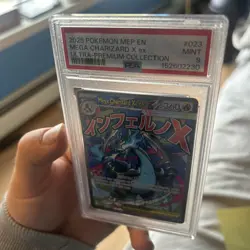 2025 Pokemon MEP EN-ME Black Star Promo Mega Charizard x Ex Ultra Premieum PSA 9 - Image 2
