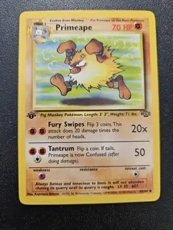 Pokemon 1st Edition Jungle Primeape 43/64 NEAR MINT - Image 1