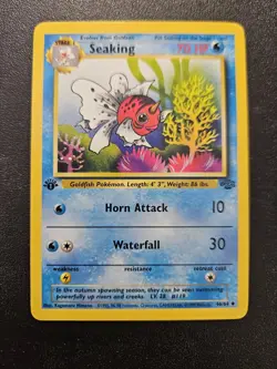 Pokemon 1st Edition Jungle Seaking 46/64 NEAR MINT - Image 1