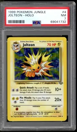 Pokemon Jungle Jolteon 4/64 PSA 7 - Image 1