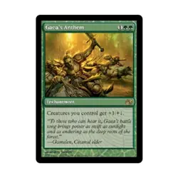 WOTC MtG Planar Chaos Gaea's Anthem (R) (Foil) EX - Image 1
