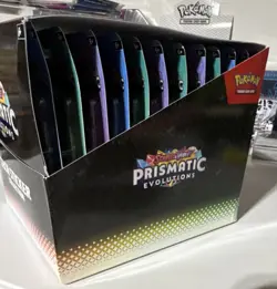Pokemon Scarlet & Violet Prismatic Evolutions Tech Sticker Display - Image 3