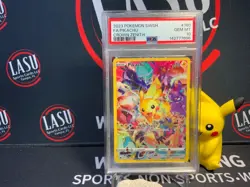 2023 POKEMON SWORD & SHIELD CROWN ZENITH #160 FULL ART/PIKACHU PSA 10 - Image 1