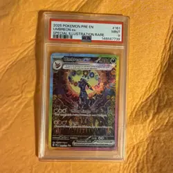 Pokemon Prismatic Evolutions Umbreon ex 161/131 Special Illustration Rare PSA 9 - Image 1