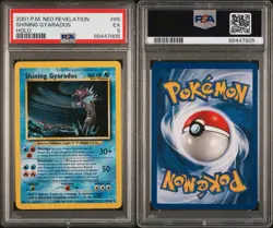 2001 Pokemon Neo Revelations Shining Gyarados #65 Holo PSA 5 SWIRL VERY CLEAN - Image 3