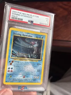 2001 Pokemon Neo Revelations Shining Gyarados #65 Holo PSA 5 SWIRL VERY CLEAN - Image 4