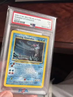 2001 Pokemon Neo Revelations Shining Gyarados #65 Holo PSA 5 SWIRL VERY CLEAN - Image 5