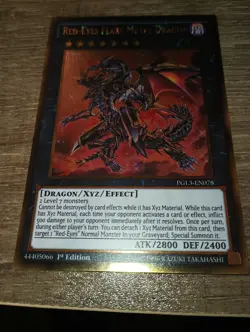 Yu-Gi-OH RED EYES FLARE METAL DRAGON PGL3-EN078 ULTRA RARE 1ST ED - Image 1