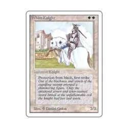 WOTC MtG Unlimited White Knight (U) Fair - Image 1