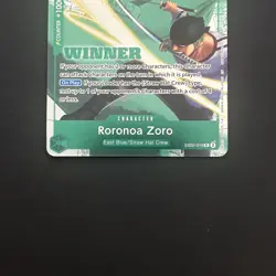 One Piece Card Game Roronoa Zoro Winner Promo Foil EB02-019 Near Mint - Read - Image 3