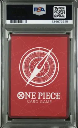 One Piece St22-002 English Ace & Newgate Black White Alt Art PSA 10 - Image 2