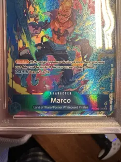 One Piece Marco Alternate Art Super Rare Foil PRB02-008 PSA 10 Premium Booster - Image 5