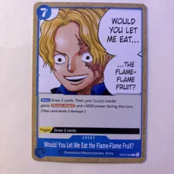Would You Let Me Eat the Flame-Flame FruitU OP15-056 Kami's Island One Piece NM - Image 2