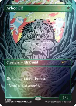 MTG English Arbor Elf (Rainbow Foil) NM Foil Secret Lair - Image 1