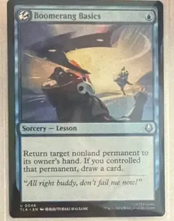 Magic The Gathering Boomerang Basics Sorcery TLA Uncommon Blue Card 0046 - Image 1