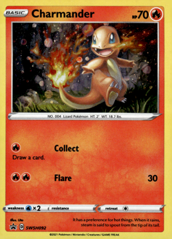 Charmander - Holo Promo SWSH: Sword & Shield Promo Cards SWSH092 NM - Image 1