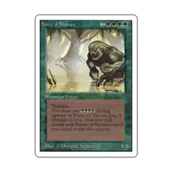 WOTC MtG Unlimited Force of Nature (R) VG- - Image 1