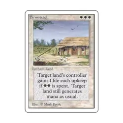 WOTC MtG Unlimited Farmstead (R) EX - Image 1