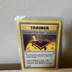 Pokemon Cinnabar City Gym Gym Challenge 1st Edition Stadium Card 113/132 Uncommo - Image 2