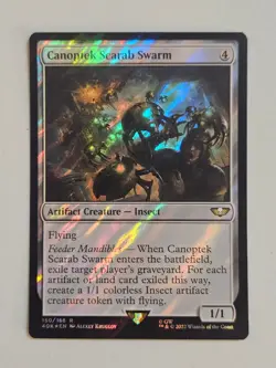 Canoptek Scarab Swarm (Surge Foil) R Universes Beyond: Warhammer 40,000 0150 NM - Image 1