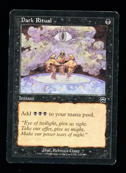 * * 1x Dark Ritual x1 * * Mercadian Masques MTG MP Moderately Played - Image 1