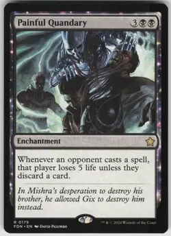 MTG Painful Quandary NM Foundations Magic 179 - Image 1