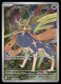 Pokemon Cards Zacian 100/094 Phantasmal Flames Illustration Rare NM *1 - Image 1