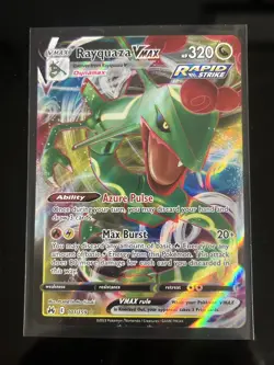Pokemon TCG Rayquaza VMAX Crown Zenith Holo Ultra Rare Card 101/159 - Image 1