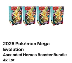 Pokemon Ascended Heroes Booster Bundle - Lot of X4 *New* Sealed Bundles - Image 2