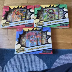 Pokemon TCG Ascended Heroes Mega Feraligatr Meganium Emboar EX Box Bundle Sealed - Image 1