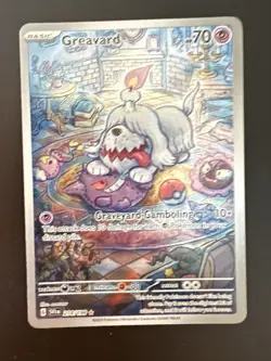 Pokemon Scarlet & Violet Base Set Greavard 214/198 Illustration Rare Holo -LP/NM - Image 3