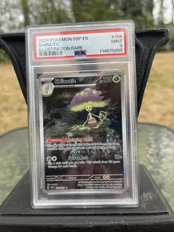 2024 POKEMON SSP EN-SURGING SPARKS ILLUSTRATION RARE #194 SHIINOTIC PSA 9 - Image 1