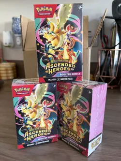 Pokemon Mega Evolution Ascended Hero Boster Bundle X3 Factory Sealed - Image 1