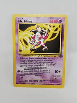 Pokemon TCG Mr. Mime Jungle Rare Unlimited 22/64 40 HP English Wizards 1999 - Image 1