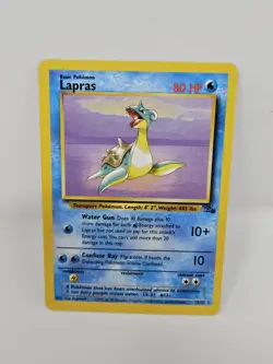 Pokemon TCG Lapras Fossil Rare 25/62 80 HP English Wizards 1999 - Image 1