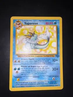 Pokemon Vaporeon 28/64 Rara non Holo | Jungle Italiano Vintage | Good+ - Image 1