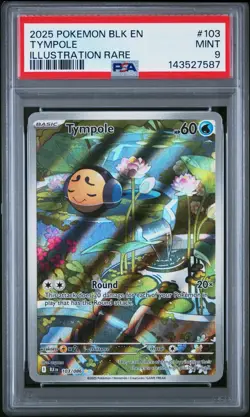 Tympole 103/086 Illustration Rare SV: Black Bolt PSA 9 English Pokemon - Image 1