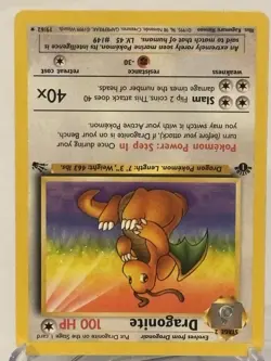 Pokemon TCG Dragonite 19/62 1st Edition Regular Rare, Fossil Unlimited - Image 2