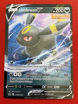Umbreon V SWSH203 Promo SWSH Black Star Pokemon - Image 1