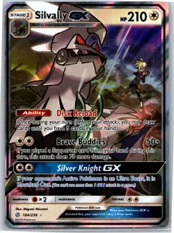 Pokemon 2019 Silvally GX Ultra Rare Holofoil SM - Cosmic Eclipse SM12 184/236 NM - Image 1