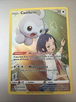 Castform TG11/TG30 Trainer Gallery Lost Origin SWSH Pokemon TCG NM - Image 1