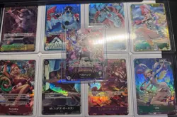 One Piece CCG English/Japanese Lot 9 Alt Cards Plus 129 SR Cards - Image 1