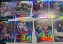 One Piece CCG English/Japanese Lot 9 Alt Cards Plus 129 SR Cards - Image 2