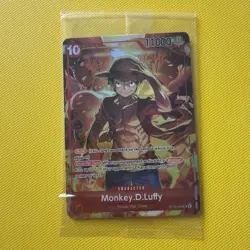Monkey D. Luffy Ace Sabo RARE PROMO ALTERNATIVE ART ST10-006 ONE PIECE TCG NM - Image 1