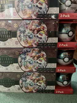 Pokemon TCG 2025 Holiday Calendar / Moon Ball Costco Bundle SEALED - Image 1