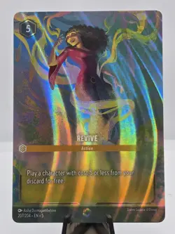 Disney Lorcana Shimmering Skies REVIVE Action 207/204 Enchanted Foil - Image 1